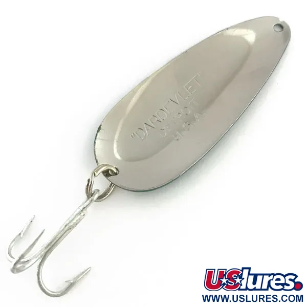 Dardevle Dardevlet Vartiklė, Žalia/Balta/Nikelis, 21g, Vintage, #8956