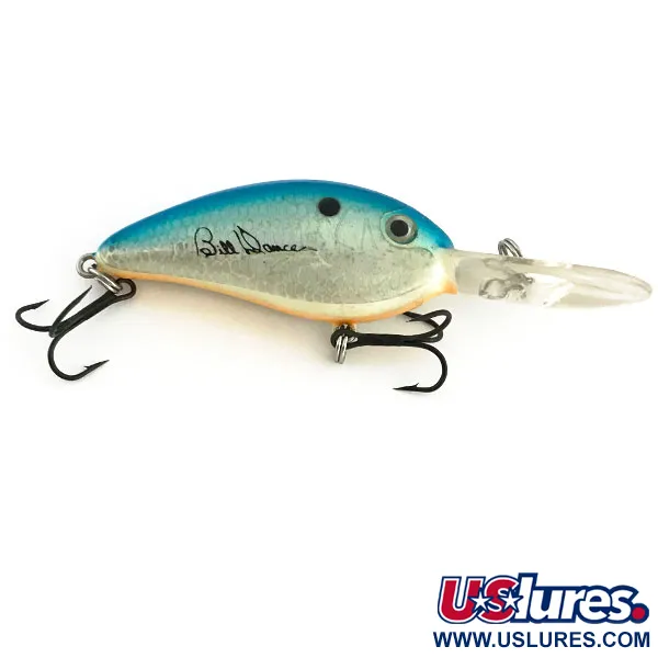 Excalibur Bomber Bill Dance Fat Fingerling Crankbait, Mėlyna-Sidabras, 12g, #8962