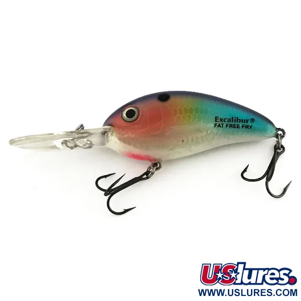 Excalibur Bomber Fat Free Fry Vobleris, Rainbow, 10g, Deep Diver, #8979