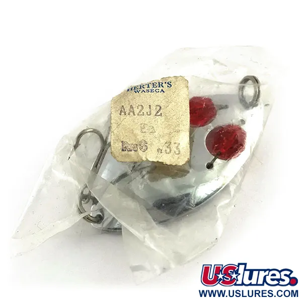 Herter's Glass eye spoon Blizgė, Nikelis/Raudona, 11g, Akys, #8987