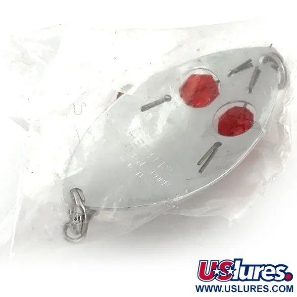 Herter's Glass eye spoon Blizgė, Nikelis/Raudona, 11g, Akys, #8987