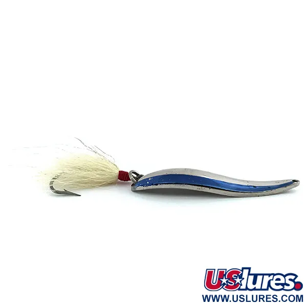 Acme Fiord Spoon Blizgė, Chromas/Mėlyna, 21g, Plunksnos, #9005