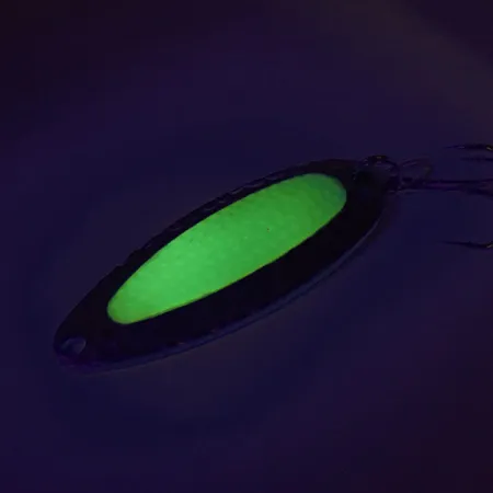 Nebco Pixee UV Blizgė, Kaltas Nikelis/Žalia, 14g, UV Ikras, #9050