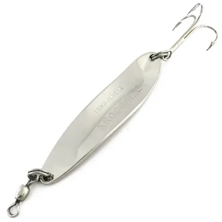 Luhr Jensen Krocodile Die #4 Blinkė, Nikelis/Rožinė, 14g, Tolimas, #9056