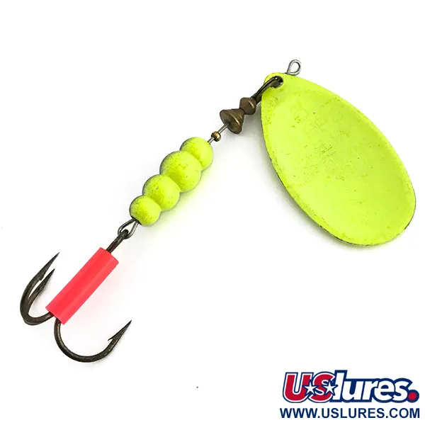 Mepps Aglia 5 Fluo UV Sukriukė, Chartreuse, 14g, UV aktyvi, #9060