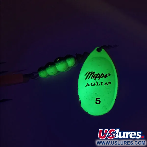 Mepps Aglia 5 Fluo UV Sukriukė, Chartreuse, 14g, UV aktyvi, #9060