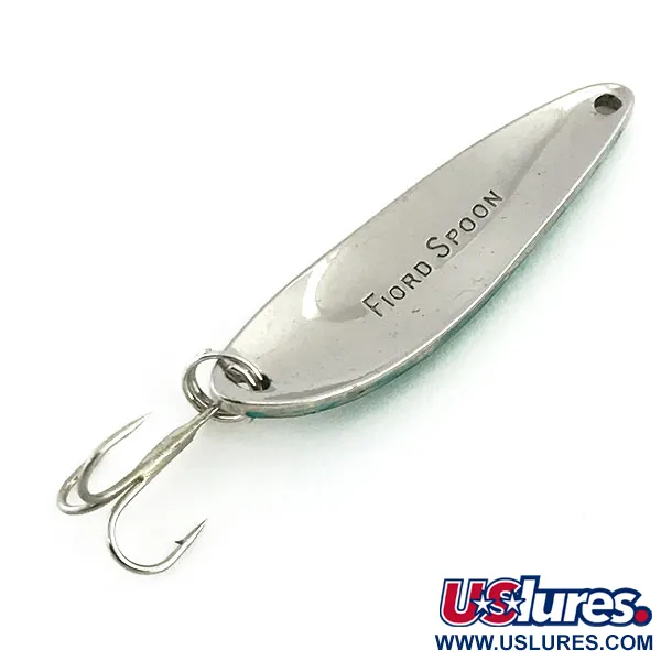 Acme Fiord Spoon Blizgė, Nikelis / Žalia, 7g, Vintage, #9066