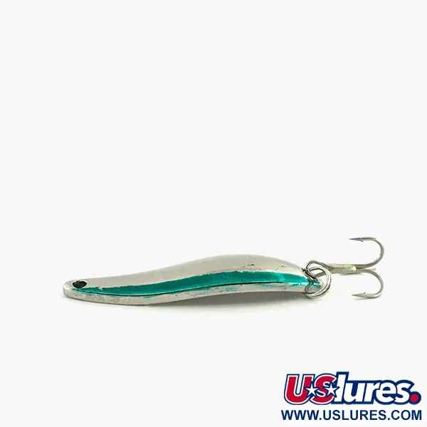 Acme Fiord Spoon Blizgė, Nikelis / Žalia, 7g, Vintage, #9066