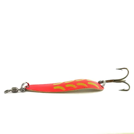 Luhr Jensen Krocodile Die #4 UV Blizgė, Rožinė/Geltona/Žalv, 14g, #9080