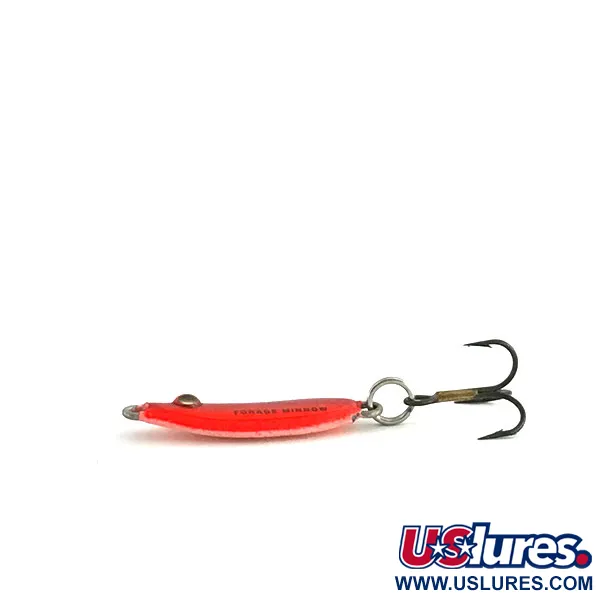 Northland Forage Minnow Jigging Spoon, Raudona / Rožinė, 3g, Glow, #9083