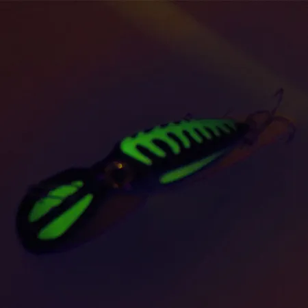 The Producers Willy's Worm UV Vobleris, Juoda/Žalia, 8g, UV, #9129