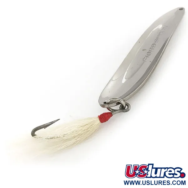 Acme Fiord Spoon Blizgė, Nikelis / Mėlyna, 21g, Plunksnos, #9151