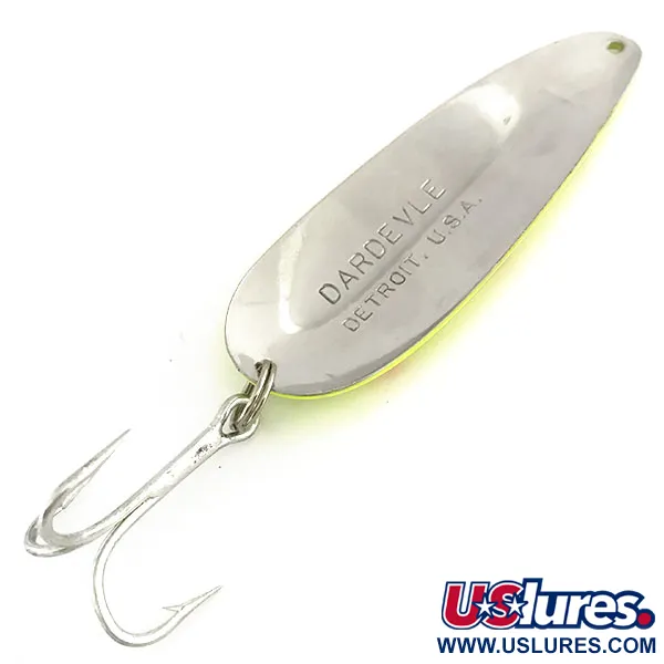 Eppinger Dardevle UV Vartiklė, Geltona/Raudona/Nikelis, 28g, UV, #9163