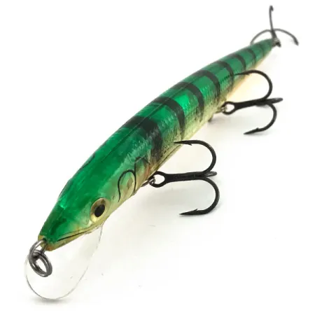 Rapala Husky Jerk HJ 14 Vobleris, Green Tiger, 18g, Barškutis, #9202