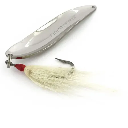 Acme Fiord Spoon Blizgė, Nikelis, 21g, Plunksnų kablys, #9216