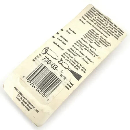 Fred Arbogast Hula Popper Masalas, Geltona/Raudona, 5.3g, Skirt, #9299