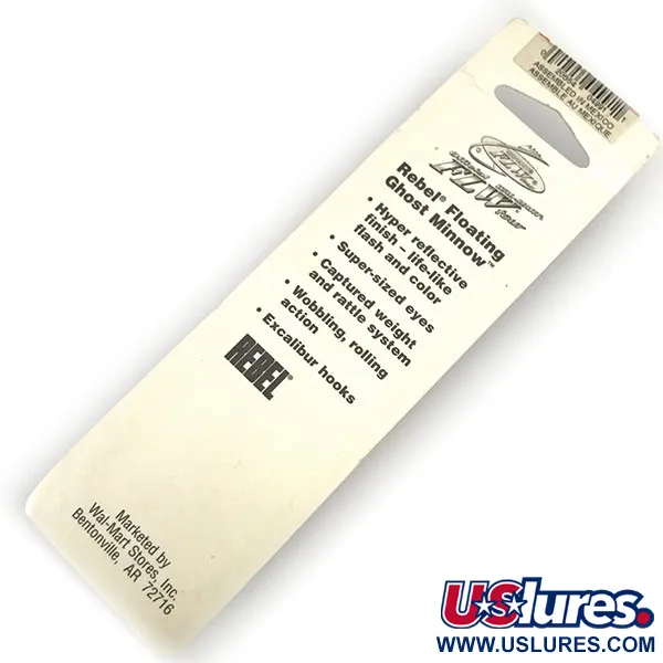 Rebel Floating Ghost Minnow Vobleris, Upėtakis, 7g, Barškutis, #9301