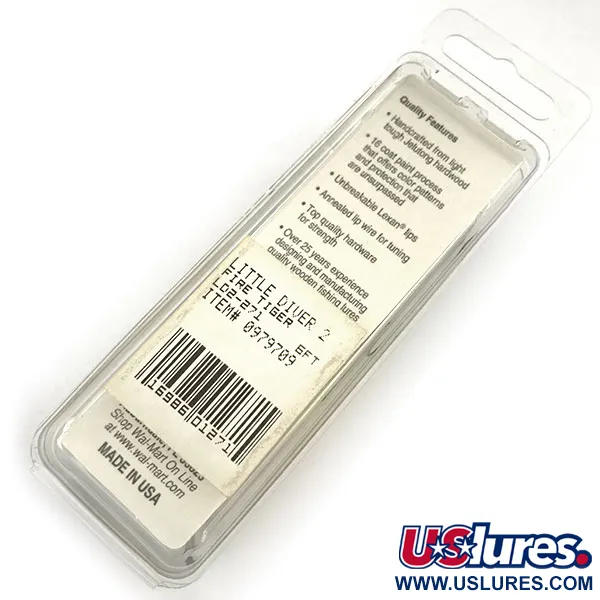 Renegade Lunker Diver UV Vobleris, Fire Tiger, 11g, UV šviesa, #9309