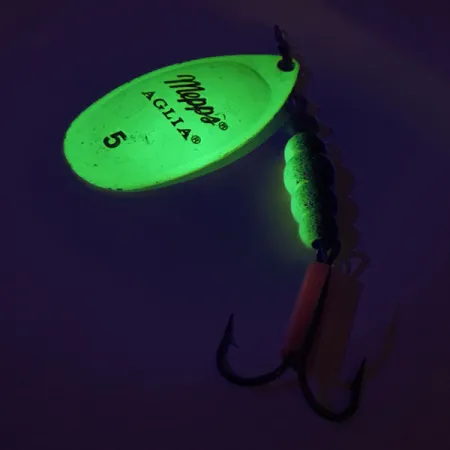 Mepps Aglia 5 UV Sukrė, Chartreuse Fluo UV, 14g, UV efektas, #9325