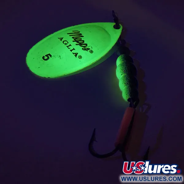 Mepps Aglia 5 UV Sukrė, Chartreuse Fluo UV, 14g, UV efektas, #9325