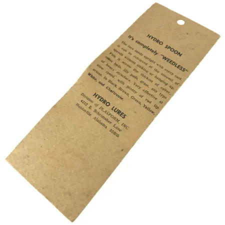 Hydro Lures Weedless Hydro Spoon, Balta/Raudona/Žalia, 14g, Bežolė, #9467