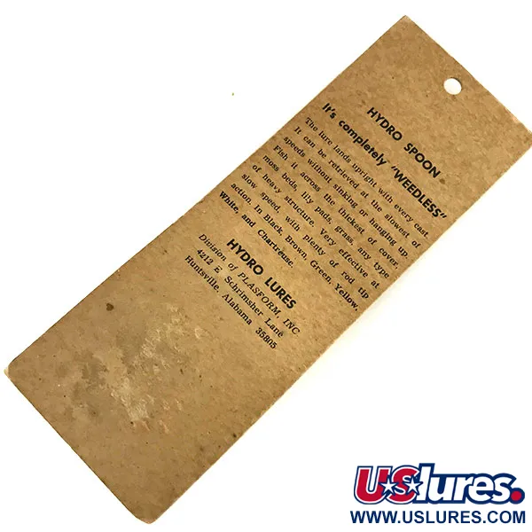 Hydro Lures Weedless Hydro Spoon Vartiklė, Geltona/Juoda, 17g, #9468