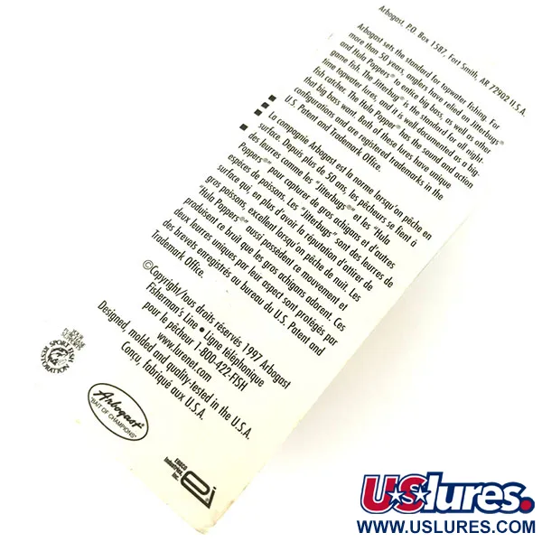 Fred Arbogast Hula Popper Paviršinis masalas, Geltona, 8g, Sijonėlis, #9472