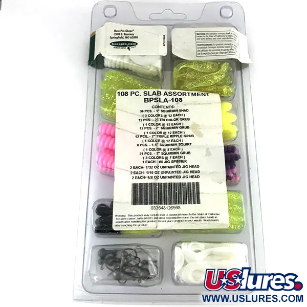 Bass Pro Shops Tournament Series 108pcs Gumos, Rožinė, #9514