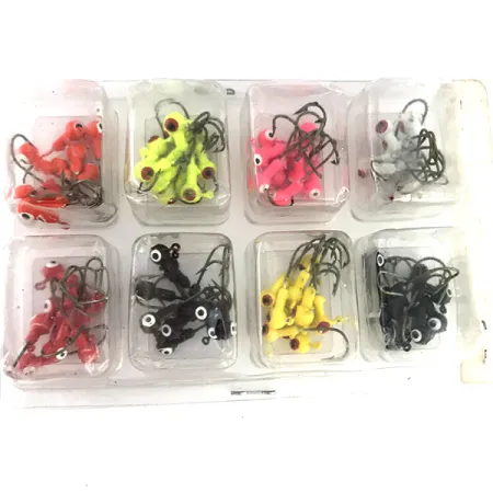 Bass Pro Shops Painted Round Jighead Kit, 8 spalv., 2.5g, 80 vnt., #9516