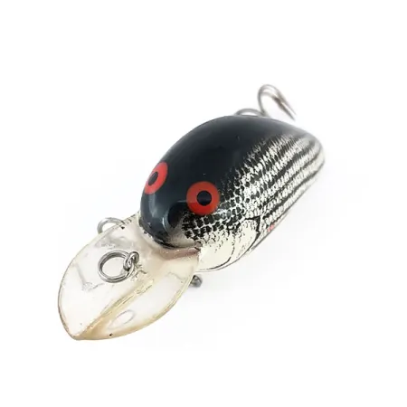 Bomber Fat A B04F Crankbait, Sidabras/Juoda, 5.5g, Gylis 1.8m, #9549