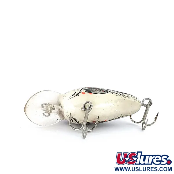 Bomber Fat A B04F Crankbait, Sidabras/Juoda, 5.5g, Gylis 1.8m, #9549