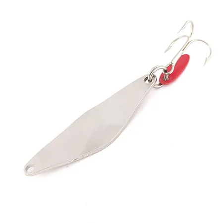 Bay de Noc Do-Jigger Blizgė, Nikelis, 10g, Raudonas Lapelis, #9551