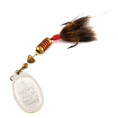 Mepps Aglia 3 dressed Sukriukė, Upėtakis, 7.3g, Voverės uodega, #9553