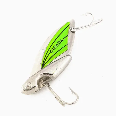 Reef Runner Cicada Cikada, Nikelis / Žalia, 14g, Šviečiantis, #9560