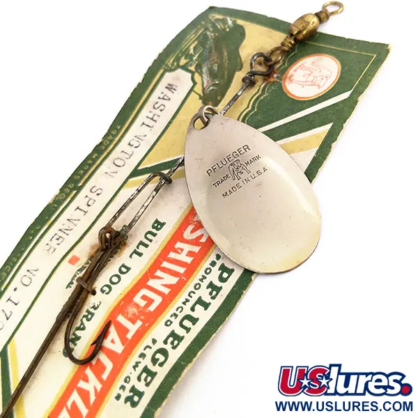 Pflueger Washington Spinner №1792 Sukriukė, Nikelis, 4g, Bull Dog, #9565