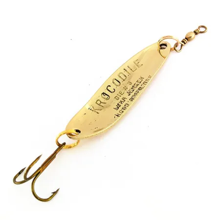 Luhr Jensen Krocodile Die #3 Vartiklė, Auksas, 10g, Prizminiai Žvynai, #9572