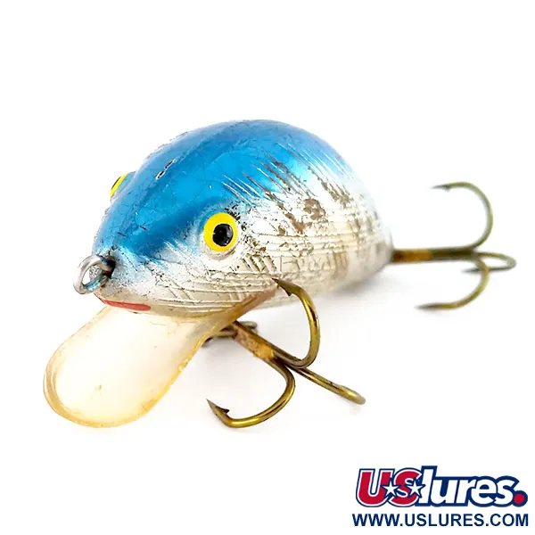 Norman Vobleris, Sidabrinė/Mėlyna, 5.5g, plaukiantis, #9595