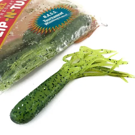 Strike King Flip-N-Tubs masalas, Chartreuse, 10cm, druska, #9614