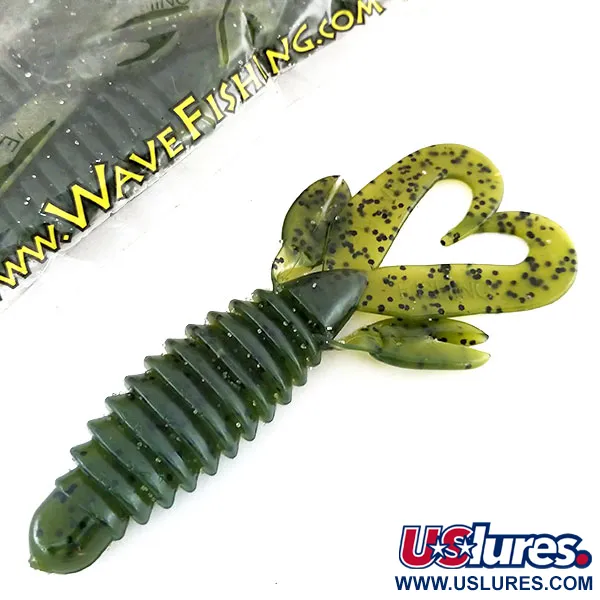 Wave Worms Swim Bug Guminukas, Watermelon/Black, 10cm, 7vnt, #9615