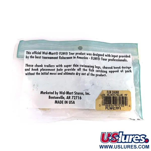 Wal Mart FLW Chunk Masalas, Juoda / Mėlyna, 7,5cm, Druska, #9621