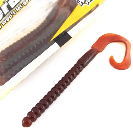 Berkley Power Worm Guminukas, Motor Oil, 18cm, Curly Tail, #9623