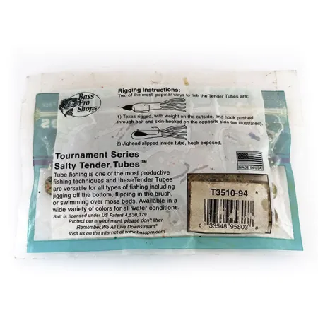 Bass Pro Shops Salty Tender Tubes masalas, Green Pumpkin, 7cm, #9624