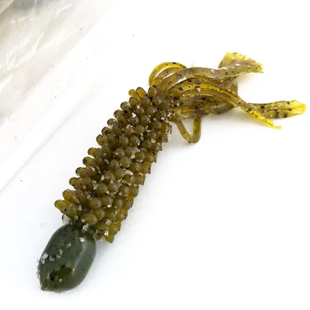 Bass Pro Shops Caterpillar Stud Tube, Green Pumpkin, 8vnt, #9625