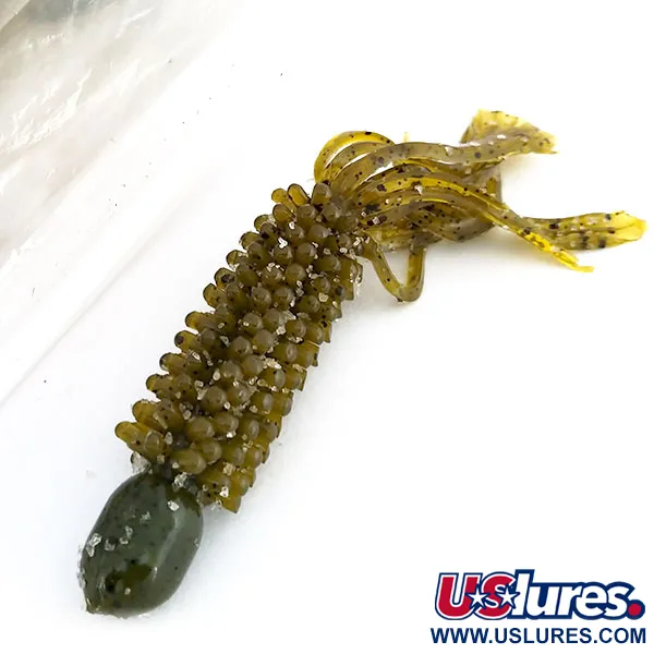 Bass Pro Shops Caterpillar Stud Tube, Green Pumpkin, 8vnt, #9625