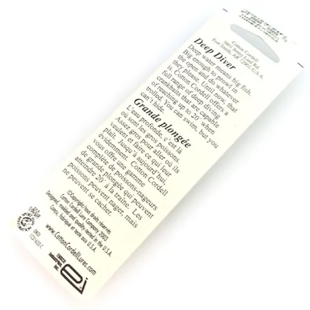 Cotton Cordell Grappler Shad Deep Diver, Nikelis / Juoda, 12g, #9636