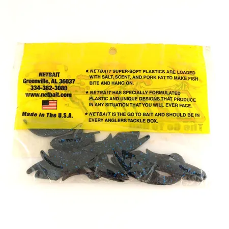 NetBait Kickin B Chunk Masalas, Black Blue, 7,5cm, Jig Trailer, #9654