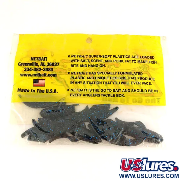 NetBait Kickin B Chunk Masalas, Black Blue, 7,5cm, Jig Trailer, #9654