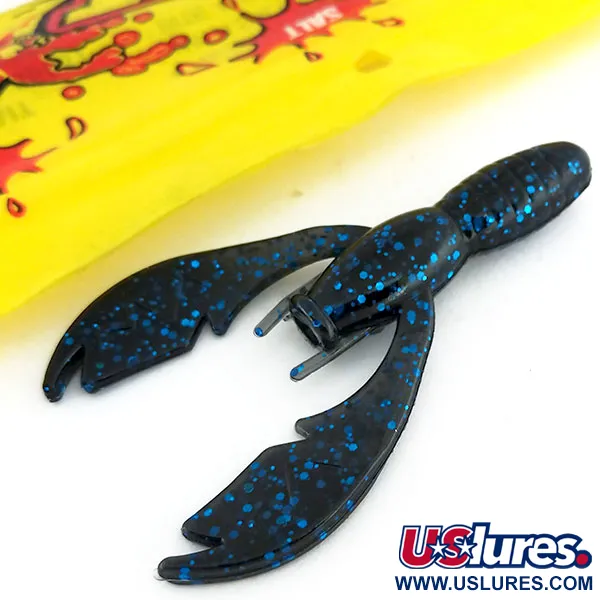 NetBait Tiny Paca Craw guminukas, Black Blue Flake, 7.5cm, #9655