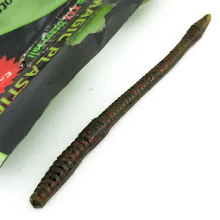 Black Magick Plastics Finesse Worm Guminukas, Watermelon, 13cm, #9657