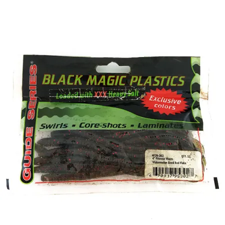 Minkštas masalas Black Magick Plastics Finesse Worm 14vnt.